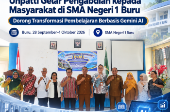 Magister Manajemen Pendidikan Unpatti Gelar Pengabdian kepada Masyarakat di SMA Negeri 1 Buru, Dorong Transformasi Pembelajaran Berbasis Gemini AI